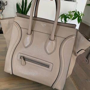 Celine mini luggage in Dune. Includes Dustbag